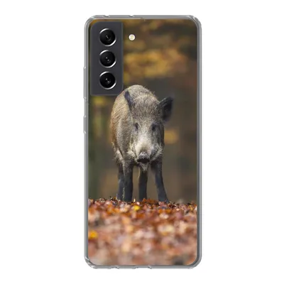 Produktbild von MuchoWow® Handyhülle Schutzhülle Hülle für Samsung Galaxy S21 FE Wildtier - Wald - Herbst Silikon Softcase Handy Hülle - Mobiltelefonhülle