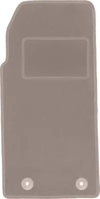 Produktbild von Fahrerfußmatte Velours beige passend für Peugeot 205 (1983-1998, Cabrio) – mit Befestigungen – passgenau