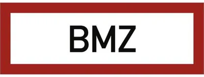 Produktbild von Dreifke® Aufkleber BMZ, Folie, 297x105 mm