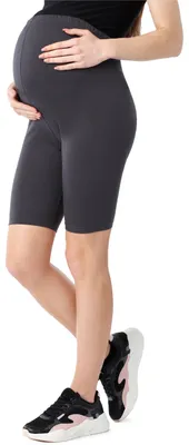 Image de Leggings de grossesse courts pour femmes Be Mammy en Coton BE20-285 (Graphite, S)