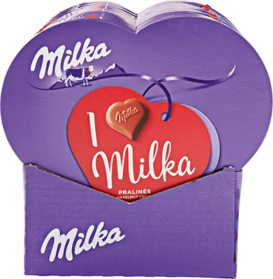 Produktbild von Milka Praline Ich liebe Milka 12 x 165 Gramm