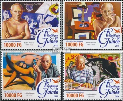 Produktbild von Briefmarken Guinea 2016 Mi 11548-11551 (kompl. Ausgabe) postfrisch Pablo Picasso