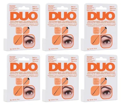Produktbild von Ardell DUO - Wimpernkleber - 6er Pack - Brush On Dark - Latexfrei - Vitaminreich - Dunkel