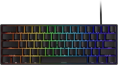 Immagine prodotto di Tastiera da gioco - Tastiera meccanica - Risposta rapida - Interruttore magnetico - Layout da 60% - Colore nero