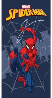 Obrázek produktu pro Ručník Spider-Man Dark City, plážový ručník 70x140 cm (rychleschnoucí)