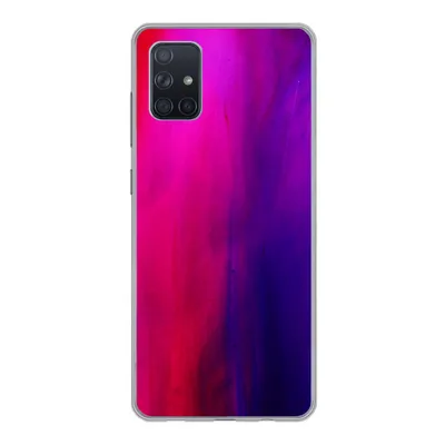 Produktbild von MuchoWow® Handyhülle Schutzhülle Hülle für Samsung Galaxy A71 Färben - Rosa - Lila - Abstrakt Silikon Softcase Handy Hülle - Kartenbesitzer