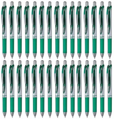 Produktbild von Pentel EnerGel BL77 Gel-Tintenroller Grün 30er Set