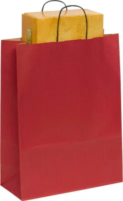 Produktbild von 50 Tragetaschen Toptwist rot 32x42cm