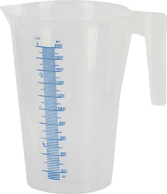 Produktbild von Kerbl Messbecher Kunststoff mit Skala, stapelbar transparent