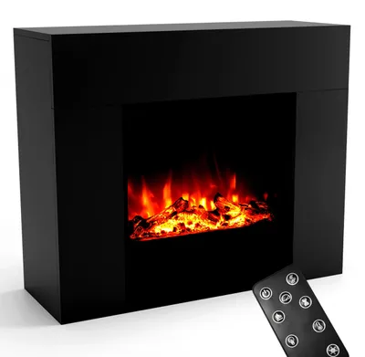 Obrázek produktu pro Moderní elektrický krb, volně stojící, s výkonem 1500 wattů a LED plameny