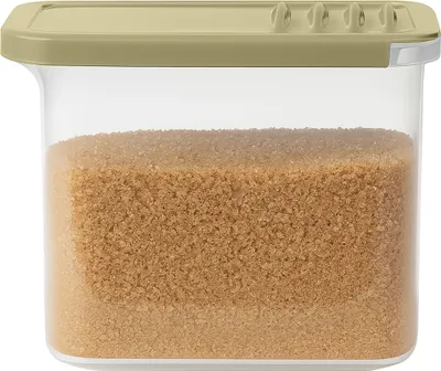Image de Récipients alimentaires pour produits liquides Distributeur en plastique 1 L pour pâtes, farines et flocons de sucre
