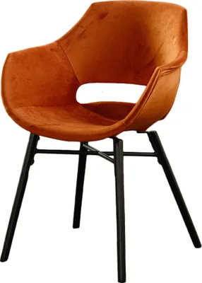 Produktbild von KAWOLA Stuhl ZAJA Esszimmerstuhl Velvet cognac