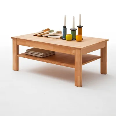 Produktbild von Couchtisch Fenja Beistelltisch Kernbuche keilverzinkt massiv 104x62 cm
