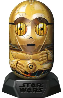 Produktbild von Ravensburger Hylkies: Star Wars Sammelfiguren zum selbst zusammenbauen - Figur Nr.21 - C-3PO - Aufbauen, Verlieben, Samm