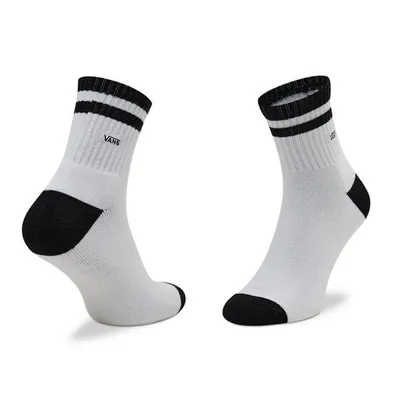 Image de Chaussettes hautes homme VANS MN VANS HALF CREW (6.5-9, 1P) BLANC-NOIR Blanc Composition 78% coton 18% nylon 1% Élasthanne Taille 38.5 - 43 EU