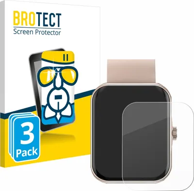 Produktbild von 3x BROTECT Schutzglas für Mutoy Smartwatch 1.83" Schutzfolie Panzer Folie Glas Display Schutz klar