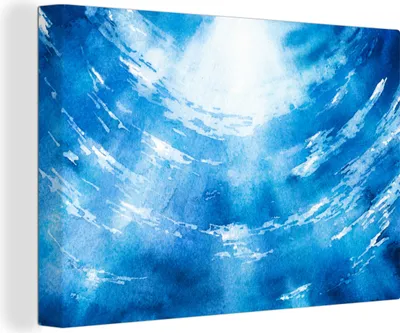 Obrázek produktu pro OneMillionCanvasses® - Obraz na plátně - 140x90 cm, Voda - Moře - Slunce, nástěnné umění tisk nástěnné dekorace