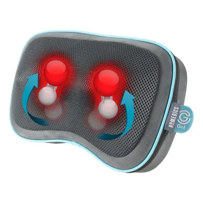 Produktbild von HoMedics Akku Gel Shiatsu Massagekissen mit Wärmefunktion Wärme Reisekissen Massage Kissen Nacken Rücken Schulter Beine