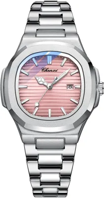 Produktbild von Watch Damen Uhren,Damen Analog Quarz Armbanduhr mit Edelstahlarmband,Leuchtende wasserdichte Armbanduhr mit einem zuverlässigen Quarzwerk