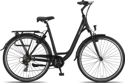 Produktbild von Altec Cityräder Damen Verona 28 Zoll 52 cm Damen 7G Felgenbremse Mattschwarz