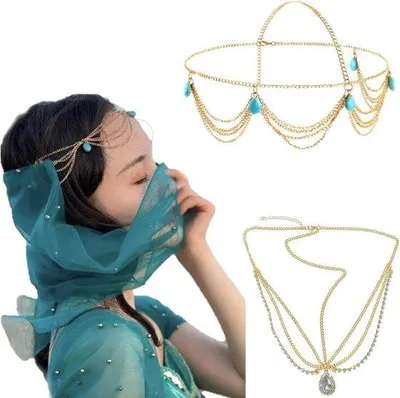 Produktbild von Boho-Meerlaagse-Golden-Halskette-Set-von-2-fuer-Frauen