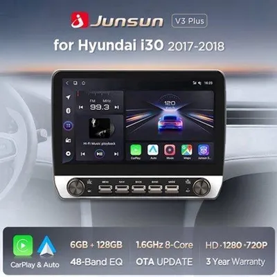 Zdjęcie produktu dla Radio samochodowe 10,1 cala, podwójne DIN - System Android 14 - Moc 4x45W - Dotykowy ekran IPS - Wi-Fi i Bluetooth - Nawigacja i radio DAB+