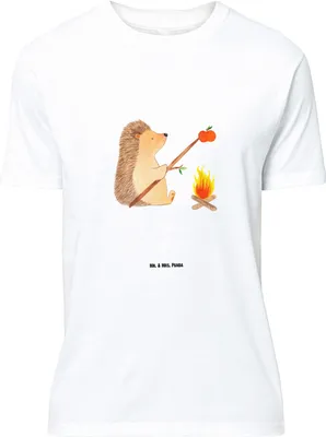 Produktbild von Mr. & Mrs. Panda Größe M T-Shirt Igel Grillen - Weiß - Geschenk, Lustige Sprüche, Sinn Des Lebens, Spruch, Ziele, mit, Tshirt, Shirt, Motivation, Herren