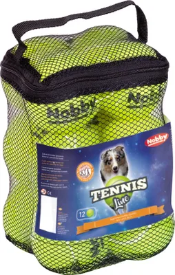 Produktbild von Nobby Tennisball in Netztasche, 12er Pack