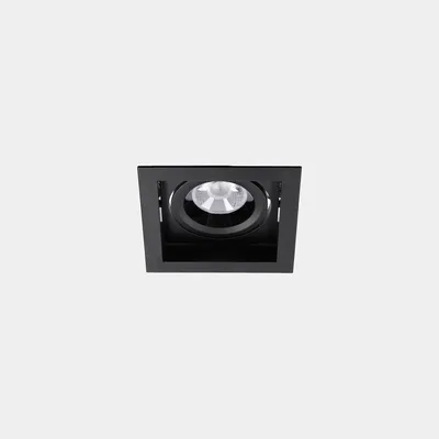 Immagine prodotto di Ledsc4 - Faretto da incasso a soffitto Multidir Evo Big Single Recessed Trim in alluminio, policarbonato nero, trasparente