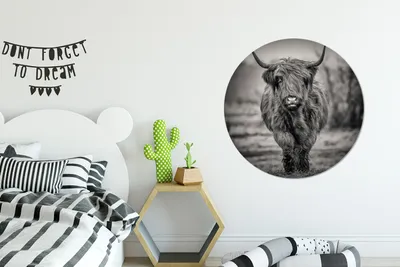 Produktbild von MuchoWow® - Mauerkreis - Wandbilder - Runde Bild - Bild aus Aluminium - Schlafzimmer - Wohnzimmerdekoration - Wand Dekoration