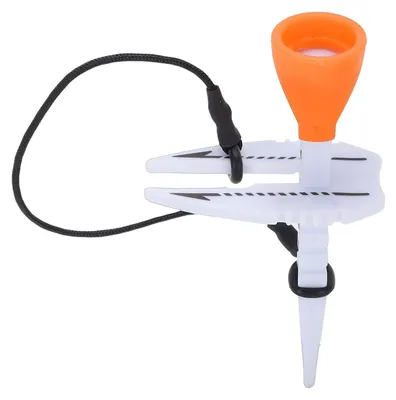 Produktbild von 35 bis 55 mm höhenverstellbares T-Stück mit Marker, ABS-Ball-Zielrichtung, Übungszubehör für das Training, Orange