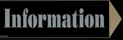 Produktbild von Hinweisschild - INFORMATION - 308485 - Gr. 30 x 10 cm