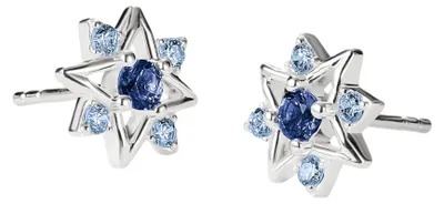 Productafbeelding van Thomas Sabo H2380-166-1: Zilveren oorbellen voor dames, met een ster en blauwe steentjes