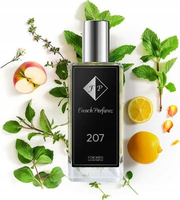 Produktbild von FP French Perfumes | Herrenparfüm Nr. 207 – Eeross – 60 ml – 20 % Parfümöl | Aromatisch-Fougère Herrenduft – Elegant, Frisch & Langanhaltend