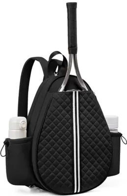 Immagine prodotto di Borse da tennis da donna, imbottite, con tracolla e ganci, impermeabili, per pickleball e badminton.
