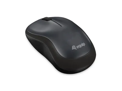 Produktbild von Equip Optische Maus kabellos USB Komfort R+L schwarz