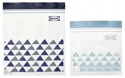 Obrázek produktu pro IKEA ISTAD, sáčky na potraviny, 60 kusů, opakovaně použitelné, vhodné pro styk s potravinami