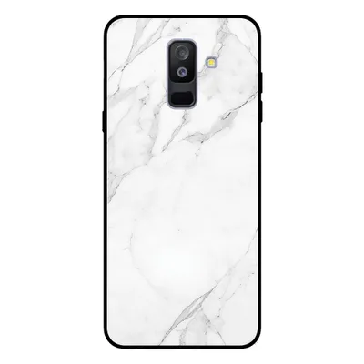 Image de Smartphonica Coque pour Samsung Galaxy A6 Plus 2018 avec impression marbre - Coque arrière TPU design marbre - Blanc