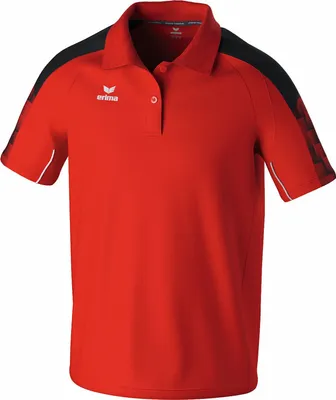 Produktbild von Erima Evo Star Poloshirt Rot/Schwarz - XL