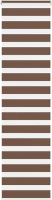 Image de Store zèbre marron 60x200 cm largeur du tissu 55,9 cm polyester