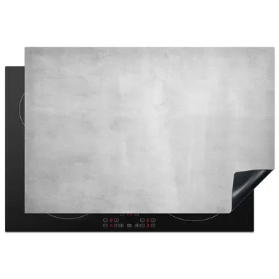 Obrázok produktu pre MuchoWow® Kryt na varnú dosku - Ochrana pred indukciou - 77x51 cm - Vinylová podložka na varnú dosku - Zväčšuje veľkosť pracovnej dosky - Kryt na sklokeramickú varnú dosku - Kuchynská dekorácia - Jeden kus - Betón - Sivá - Cement - Priemyselná - Textúrovaná - Indukčná varná doska