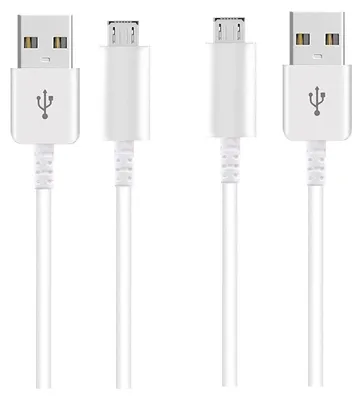 Produktbild von 2x Micro-USB 100 cm Kabel Datenkabel Ladekabel für Cat S42 H+ Cat S42 Handykabel