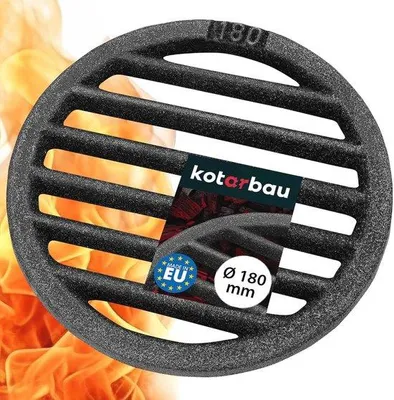 Image de Grille ronde en fonte de 18 cm, idéale pour les grils de poêle
