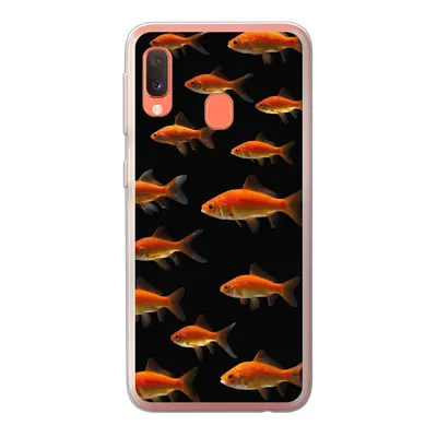 Produktbild von MuchoWow® Handyhülle Schutzhülle Hülle für Samsung Galaxy A20e Goldfisch - Tiere - Schwarz Silikon Softcase Handy Hülle - Abdeckung