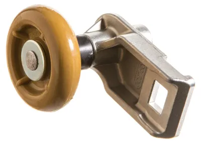 Rolhouder en looprol set voor sectionaaldeuren serie 20, 2 stuks, metaal, wit