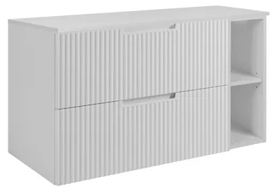 Produktbild von Badezimmerschrank, Weiß, 80 (60 + 20) x 58,6 x 46 cm