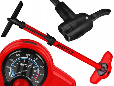 Produktbild von BETO CMP-137SG5 Fahrrad-Standpumpe mit Manometer 11 bar