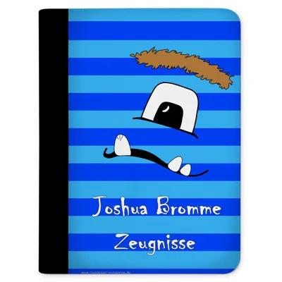 Produktbild von Zeugnismappe, Dokumentenmappe, Ordner A4, Monster Blau