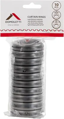 Obrázek produktu pro Záclonové kroužky grafitové 55-35 mm (10)