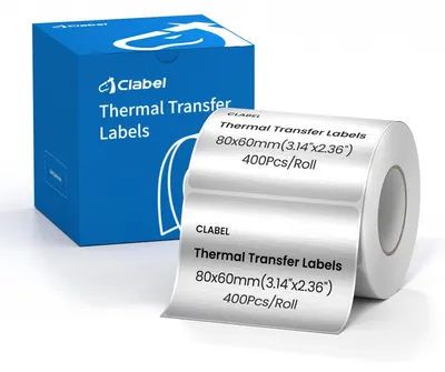 Productafbeelding van Solidchoice - Thermo-Transferpapier 80 x 60 mm voor Labelprinters